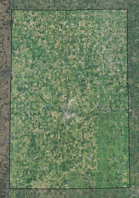 Darke County OH USGS imagery and topo map