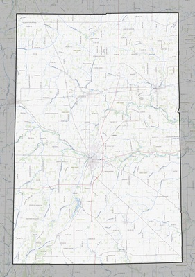 Darke County OH USGS topo map