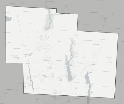 Delaware County OH county basemap context