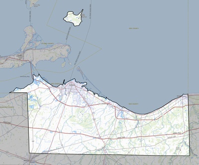 Erie County OH USGS topo map