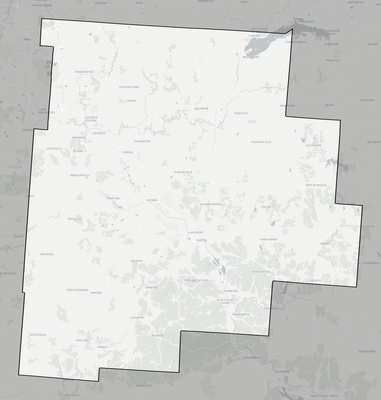 Fairfield County OH county basemap context