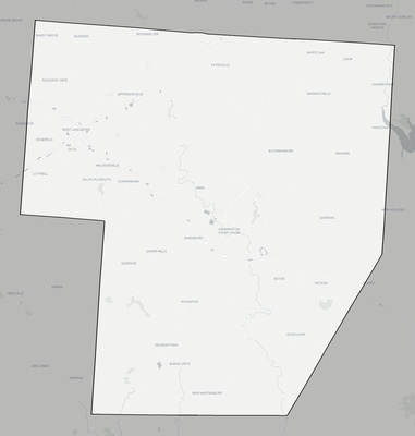 Fayette County OH county basemap context