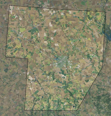 Fayette County OH USGS imagery and topo map