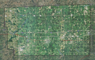 Fulton County OH USGS imagery and topo map