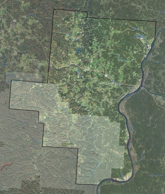 Gallia County OH USGS imagery and topo map