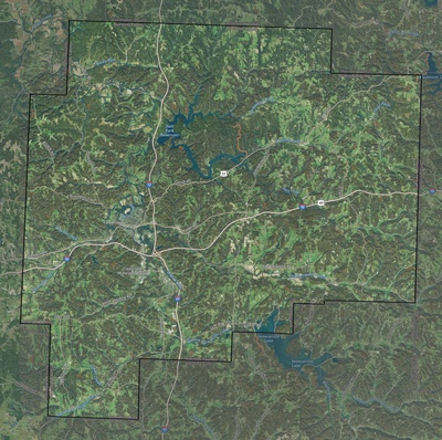 Guernsey County OH USGS imagery and topo map
