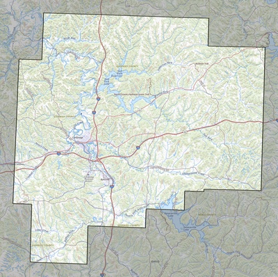 Guernsey County OH USGS topo map
