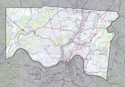 Hamilton County OH USGS topo map