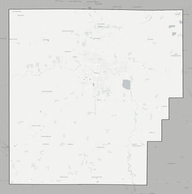 Hancock County OH county basemap context