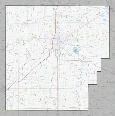 Hancock County OH USGS topo map