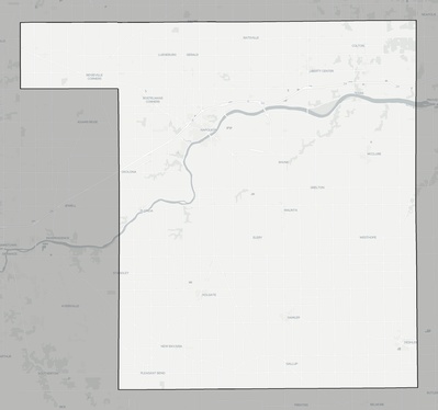 Henry County OH county basemap context