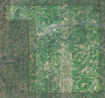 Henry County OH USGS imagery and topo map