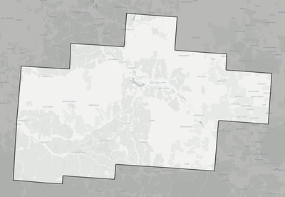 Hocking County OH county basemap context