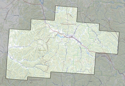 Hocking County OH USGS topo map