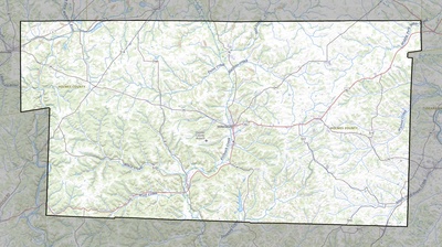 Holmes County OH USGS topo map
