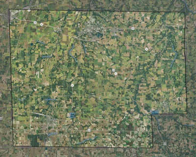 Huron County OH USGS imagery and topo map