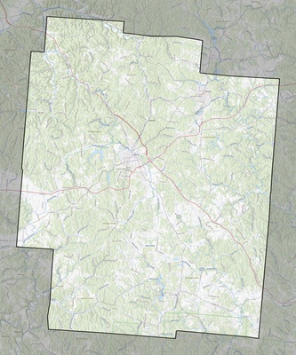 Jackson County OH USGS topo map