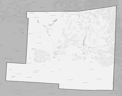 Knox County OH county basemap context
