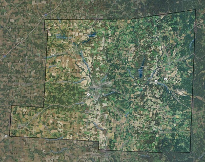 Knox County OH USGS imagery and topo map
