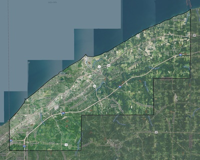 Lake County OH USGS imagery and topo map