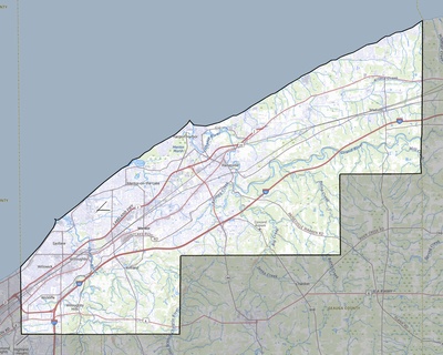 Lake County OH USGS topo map