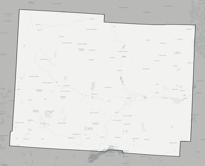 Licking County OH county basemap context