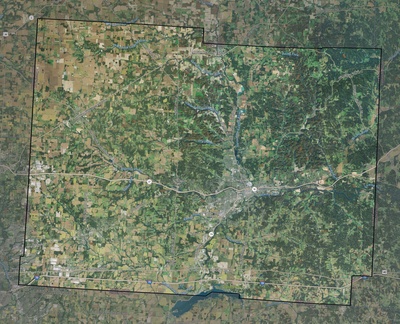 Licking County OH USGS imagery and topo map