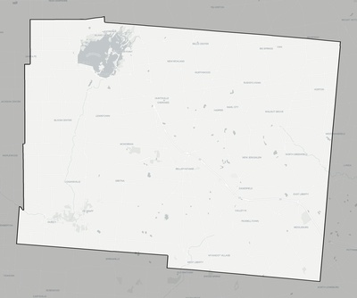 Logan County OH county basemap context