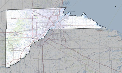 Lucas County OH USGS topo map