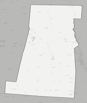 Madison County OH county basemap context