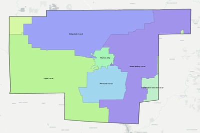Marion County OH school district boundaries map
