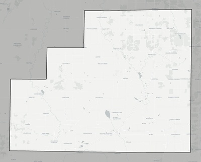 Medina County OH county basemap context