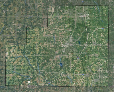 Medina County OH USGS imagery and topo map