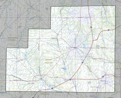Medina County OH USGS topo map