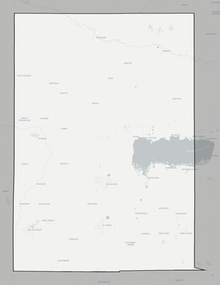 Mercer County OH county basemap context