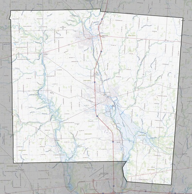 Miami County OH USGS topo map
