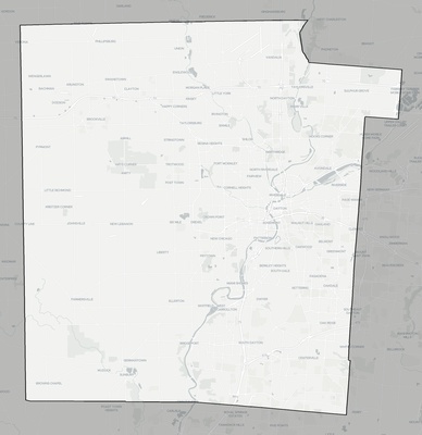 Montgomery County OH county basemap context