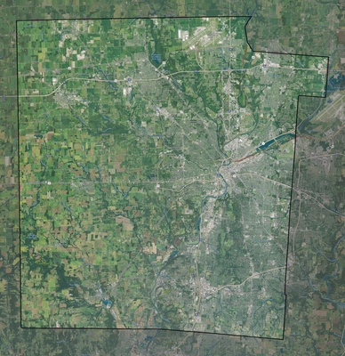 Montgomery County OH USGS imagery and topo map
