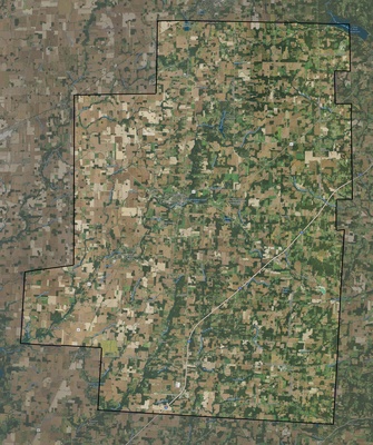 Morrow County OH USGS imagery and topo map