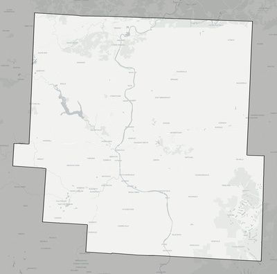Muskingum County OH county basemap context