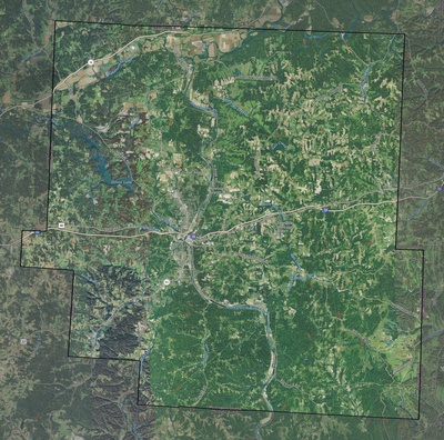 Muskingum County OH USGS imagery and topo map