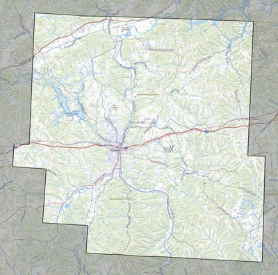Muskingum County OH USGS topo map