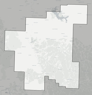 Noble County OH county basemap context