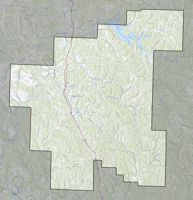 Noble County OH USGS topo map