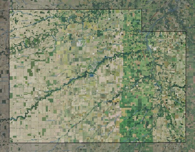 Paulding County OH USGS imagery and topo map