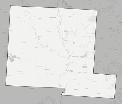 Pickaway County OH county basemap context