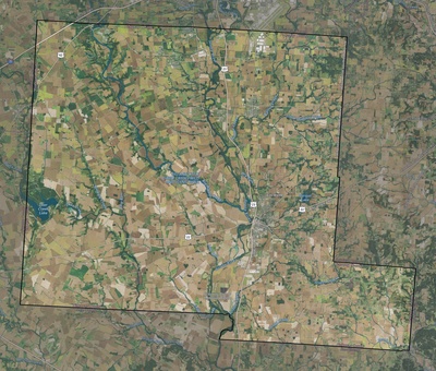 Pickaway County OH USGS imagery and topo map