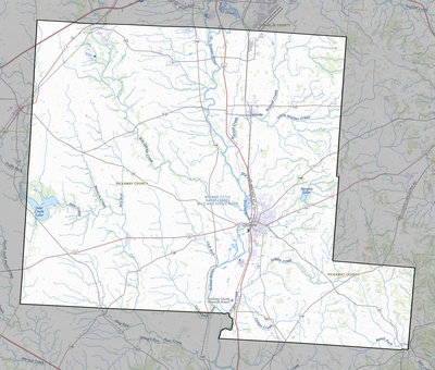 Pickaway County OH USGS topo map