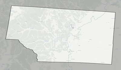 Pike County OH county basemap context