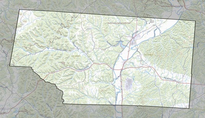 Pike County OH USGS topo map